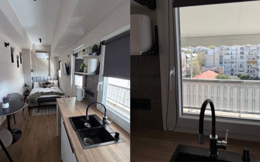 Fully Renovated 15m² Studio with Terrace in Kypseli